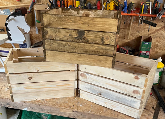 wooden crates