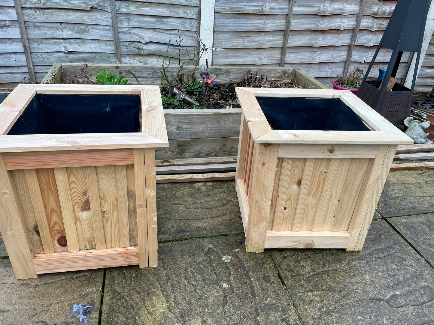 50cm wooden planter