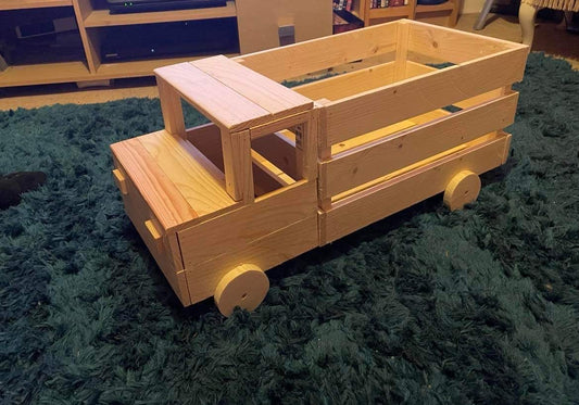 Wooden lorry storage crate