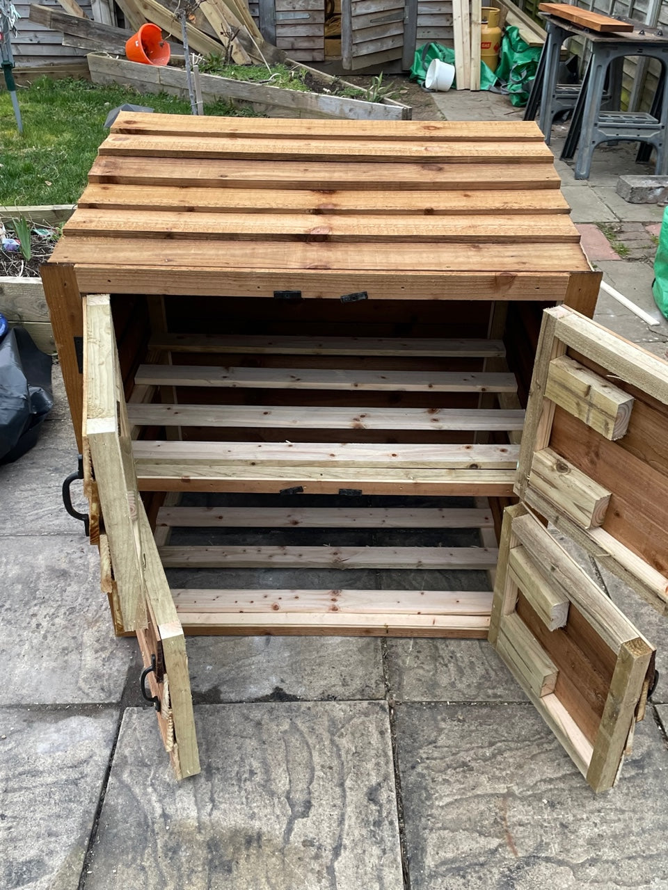 Garden household Recycling box storage