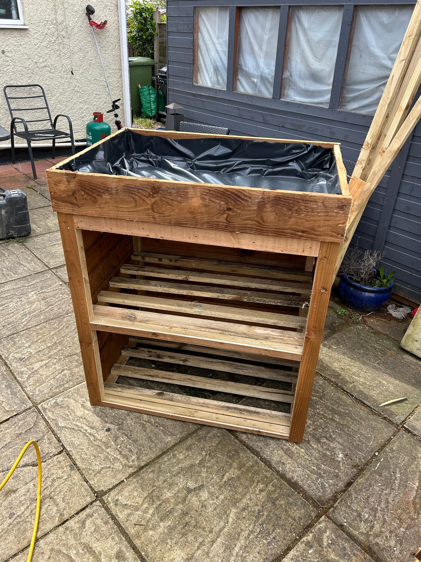 Garden household Recycling box storage with Planter Top